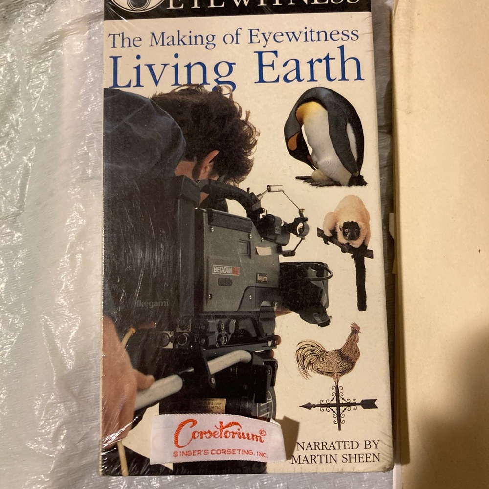 Eyewitness the making of living earth vhs narrated by martin sheen new & sealed